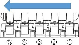 取付方法図（CAT横ピンタイプ）