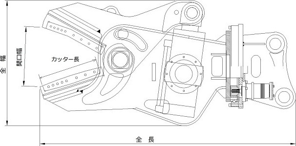 鉄骨カッター【仕様図】