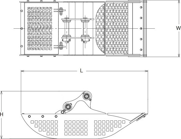 除礫バケット「箱舟」【仕様図】