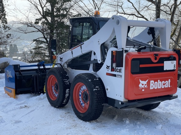 スキッドステアローダー専用除雪スノータイヤ(ホイールセット)