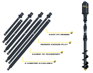 アースオーガーのエクステンション(アウター/インナータイプ)各種