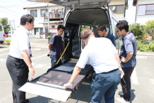 和光工業試作のバイク積載用電動リフトを見せていただきました！